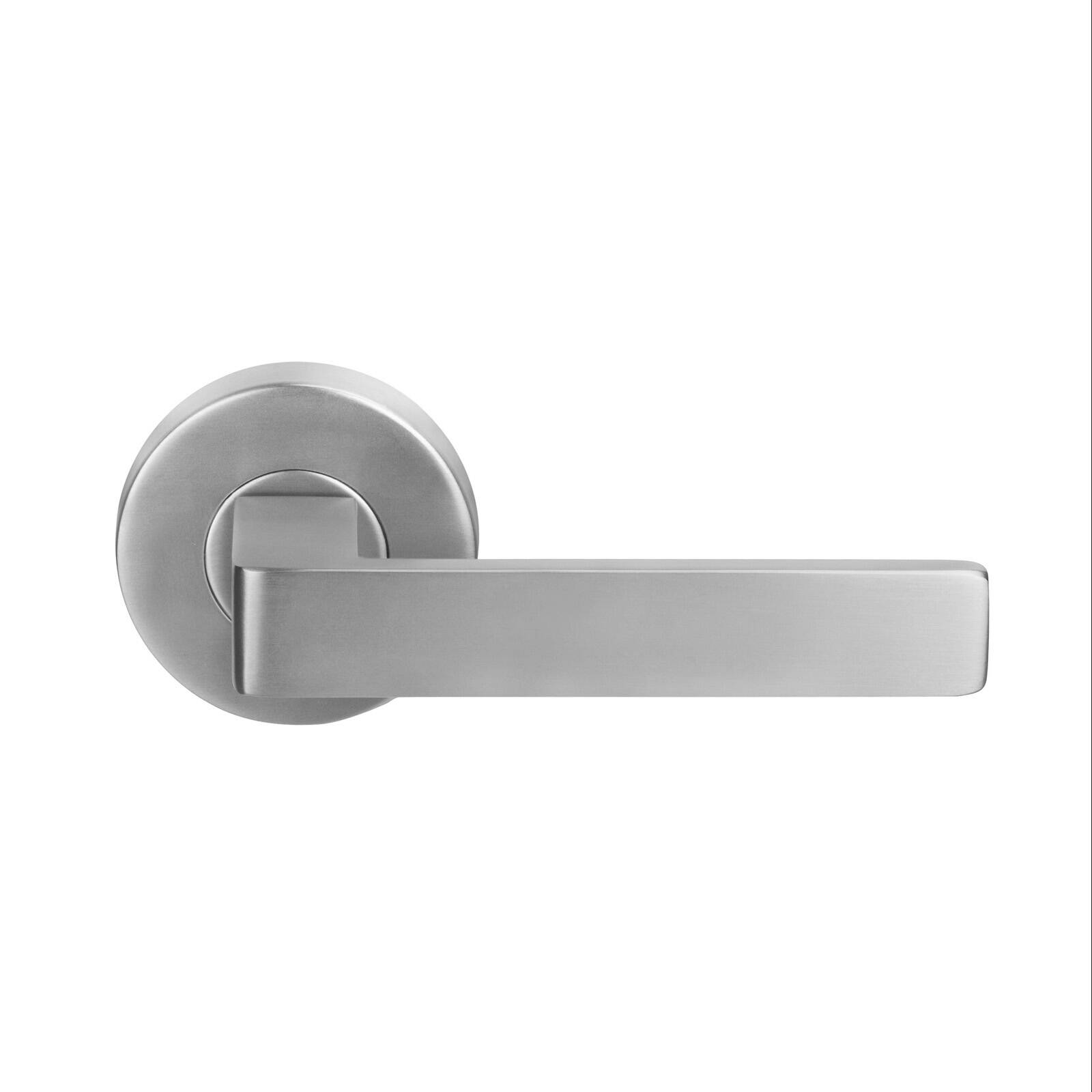 Delf Satin Stainless Barcelona Passage Lever Set - Image 3 of 3