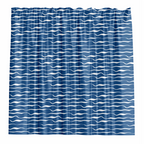 Barelli 180 x 180cm Blue Textured Waves Polyester Shower Curtain - Image 1 of 2