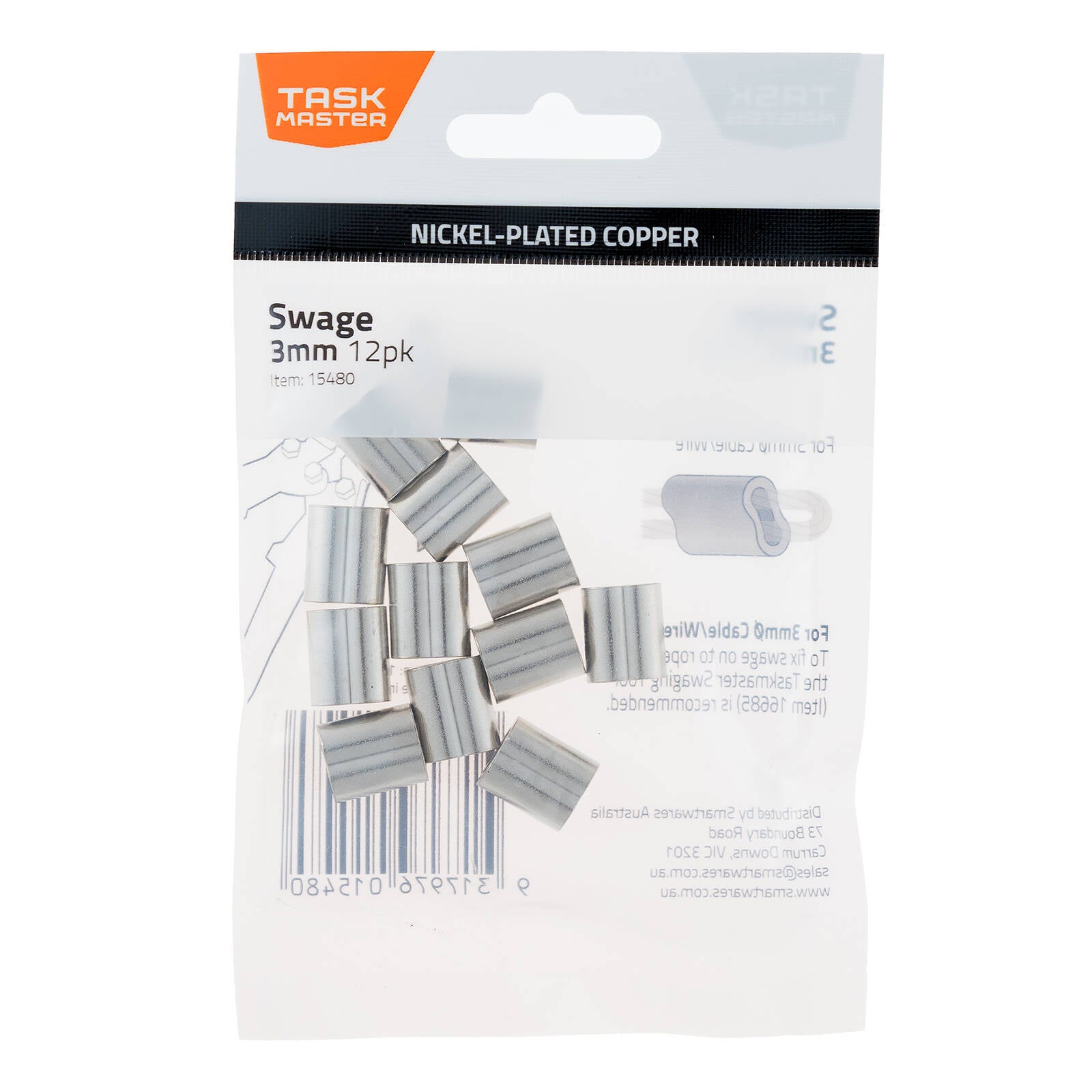 Taskmaster 3mm Copper Swage - 12 Pack - Image 6 of 10