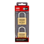 Lockwood 40mm Solid Brass 110 Series Padlock - 2 Pack - Image 2 of 2