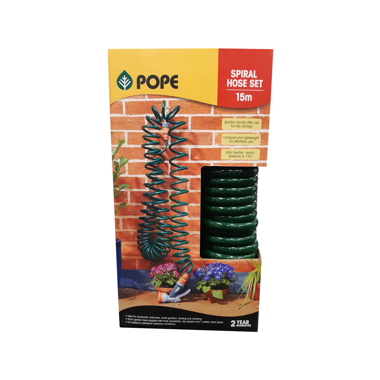 Pope 8mm x 15m Spiral Hose Set - Image 2 of 6