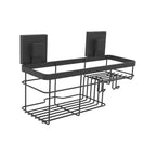 Fusion-Loc 26kg Black Matte Suction Combo Shower Caddy - Image 1 of 7