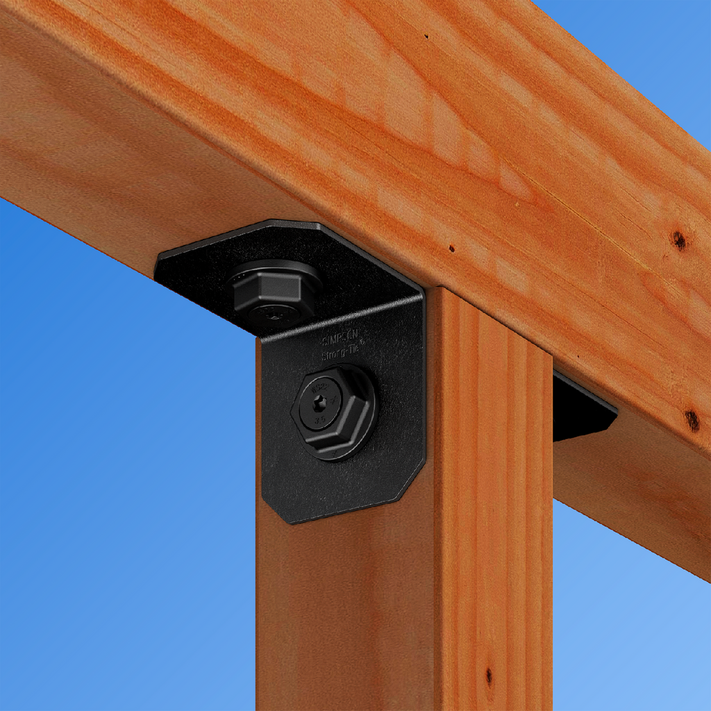 Simpson Strong-Tie 80 x 80 x 75mm 90° Black Outdoor Accents Heavy Angle - Image 3 of 4