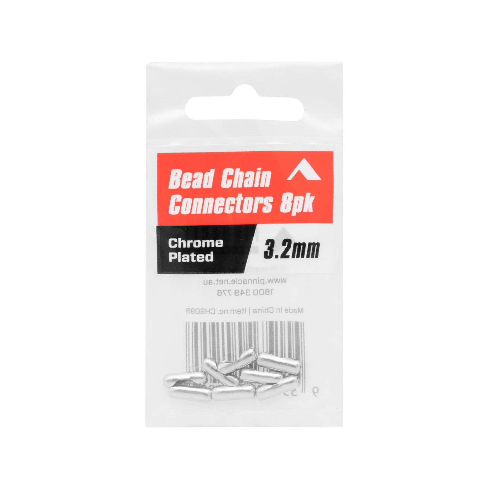 Pinnacle 3.2mm Chain Bead Connector - 8 Pack - Image 2 of 4