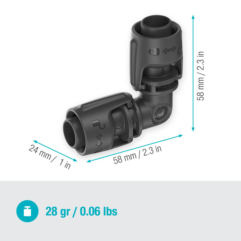 GARDENA 13mm Micro Irrigation L-Joint - 2 Pack - Image 9 of 9