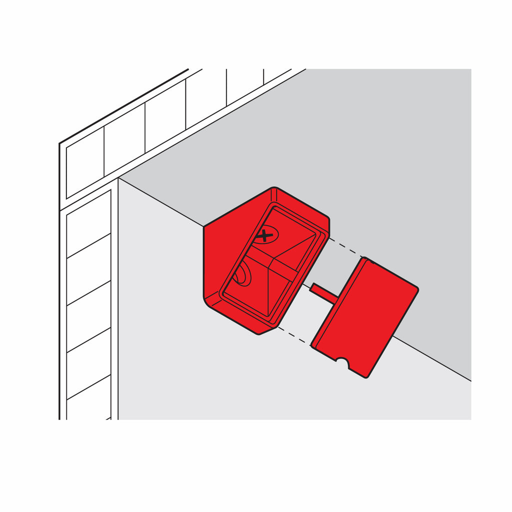 Hafele 21 x 18mm Corner Bracket - 20 Pack - Image 3 of 3