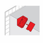 Hafele 21 x 18mm Corner Bracket - 20 Pack - Image 3 of 3