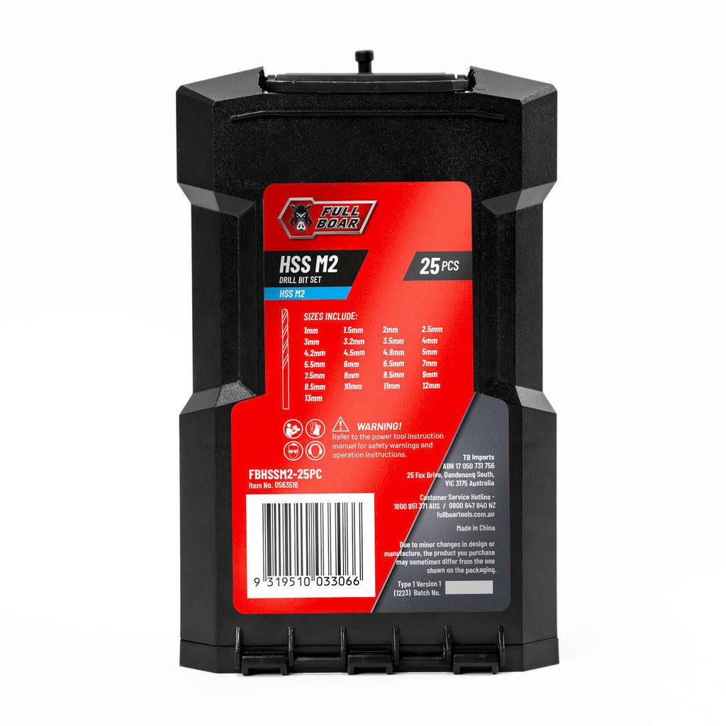 Full Boar 25 Piece HSS M2 Drill Bit Set - Image 4 of 4