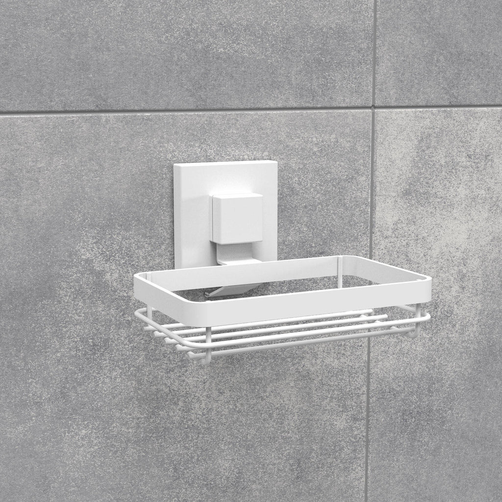 Fusion-Loc Matte White Style Suction Soap Dish - Image 3 of 3