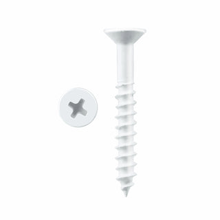 Pinnacle 3.5 x 20mm White Countersunk Timber Screw - 30 Pack