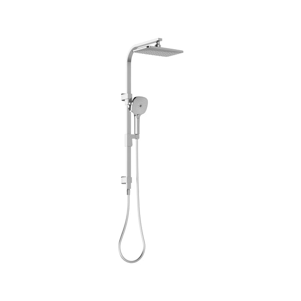 Phoenix  Chrome Reva Square Twin Shower