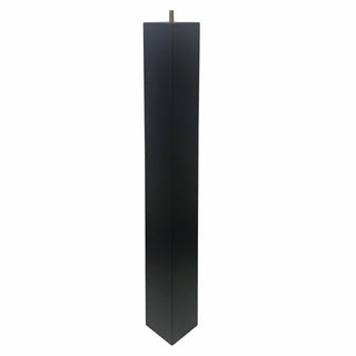 Adoored 73 x 73 x 710mm Black Square Pine Furniture Leg