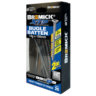 Bremick XTP 14g x 150mm T40 B8 Bugle Batten - 25 Pack