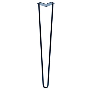 Taskmaster 710 x 12mm Black Hairpin Steel Furniture Leg