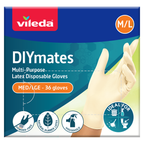 Vileda DIYmates Latex Disposable Gloves 36pk - Medium/Large - Image 1 of 4