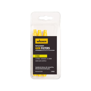 Wagner Yellow Airless Spray Tool Filter - Suits Size 13-15 Orifice - 3 Pack