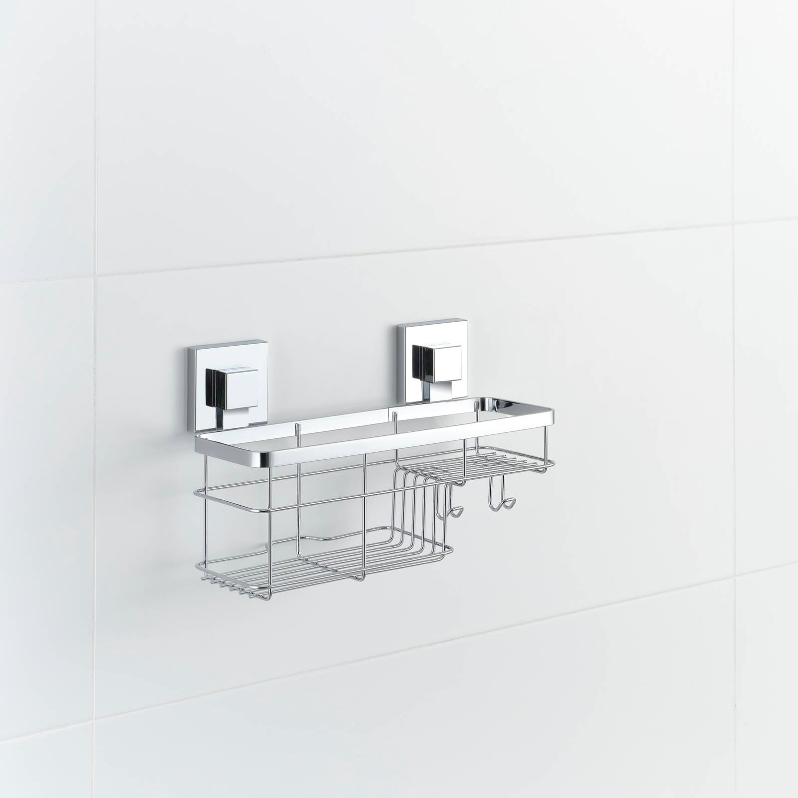 Fusion-Loc 26kg Stainless Steel Suction Combo Shower Caddy - Image 4 of 6