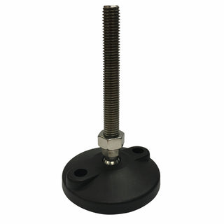 Easyroll 80mm Round Adjustable Foot With 100mm x M12 Bolt