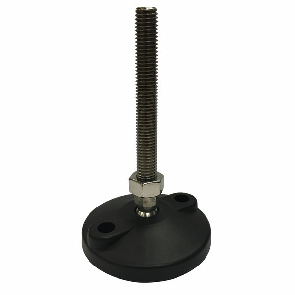 Easyroll 80mm Round Adjustable Foot With 100mm x M12 Bolt