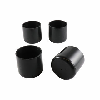 Surface Gard 32mm Black Round Plastic External Chair Tip - 4 Pack