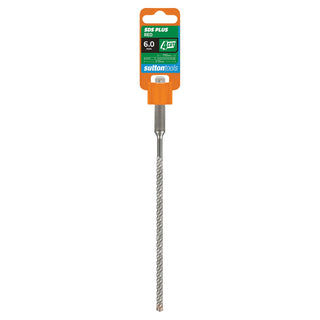 Sutton Tools 6 x 210mm 4 Cut SDS Plus Masonry Drill Bit