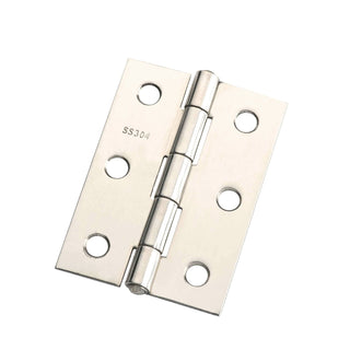 Lane 70mm Polished Stainless Steel Fixed Pin Butt Hinge