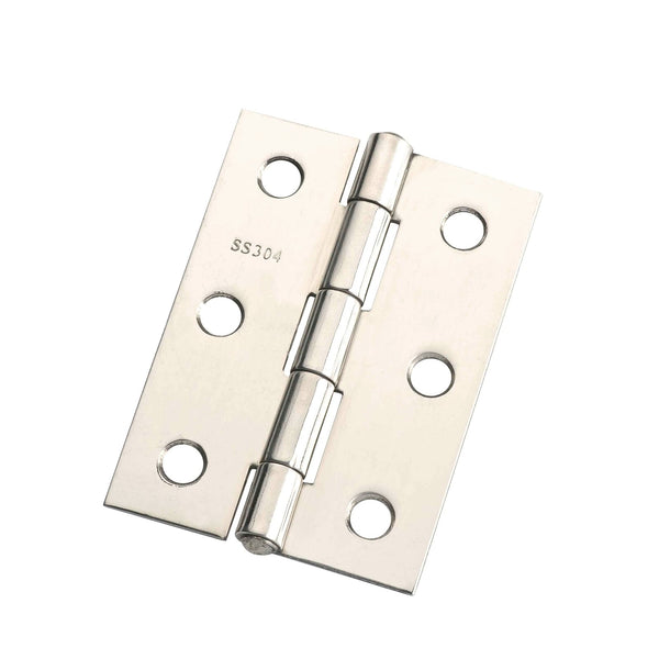 Lane 70mm Polished Stainless Steel Fixed Pin Butt Hinge