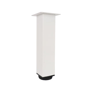 Adoored 50 x 230mm White Square Metal Furniture Leg