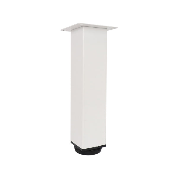 Adoored 50 x 230mm White Square Metal Furniture Leg
