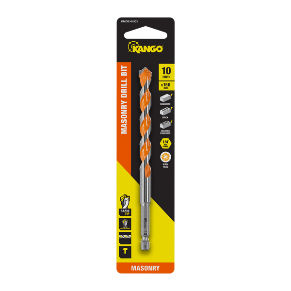 Kango 10 x 150mm 1/4" Masonry Drill Bit