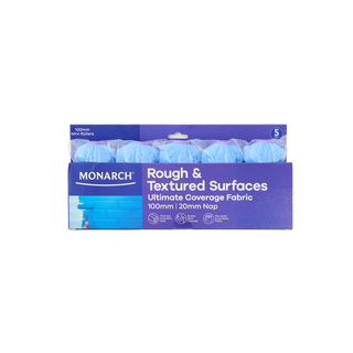 Monarch 100mm 20mm Nap Rough and Textured Surfaces Mini Rollers - 5 Pack