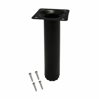 Adoored 30 x 150mm Black Round Table Leg