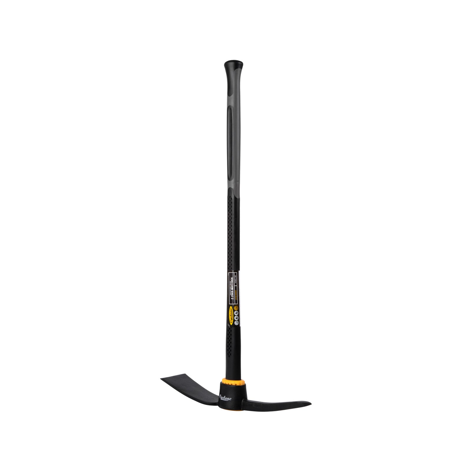 Cyclone 2.25kg Fibreglass Handle Mattock with Pick End - Image 2 of 6
