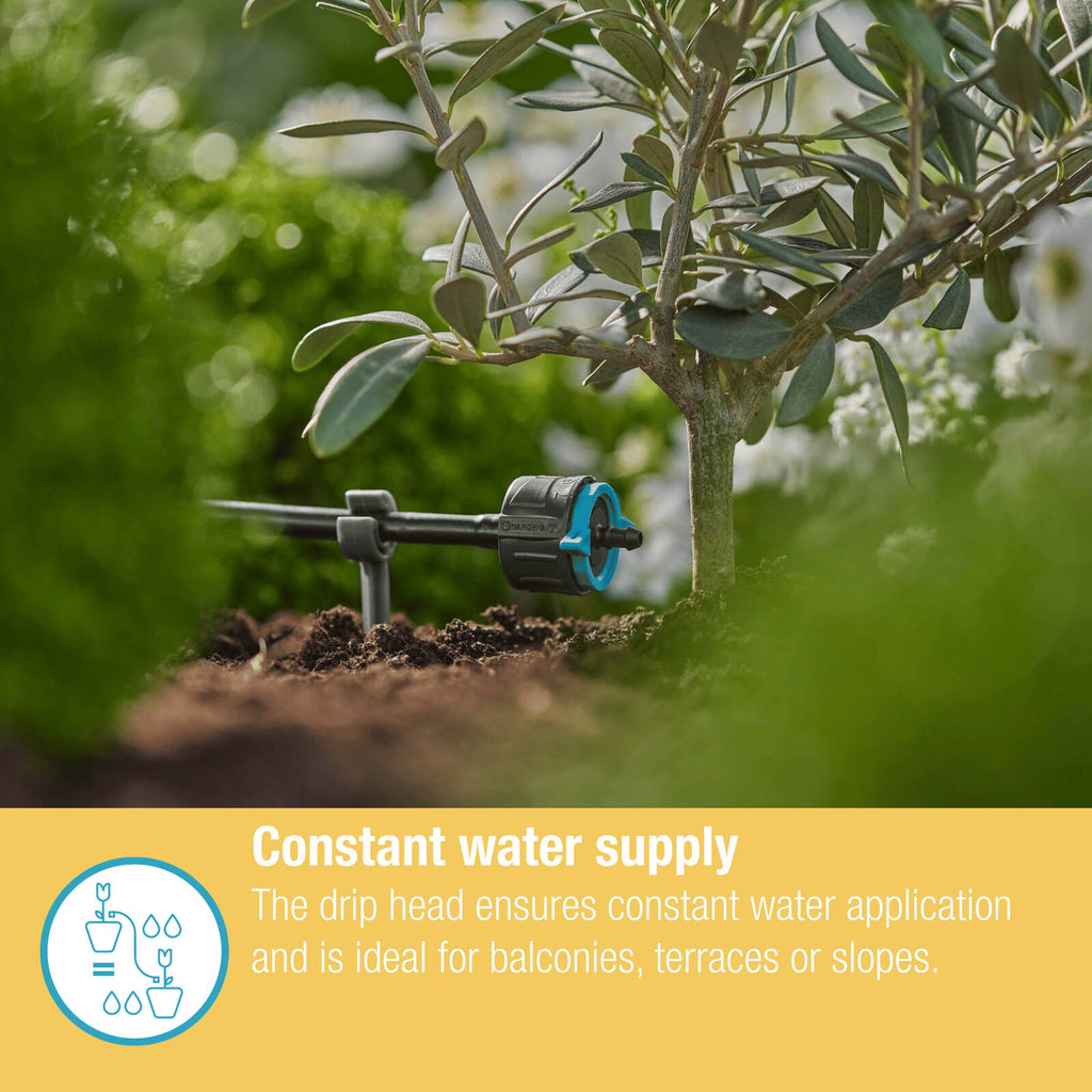 GARDENA Micro Irrigation Adjustable Endline Drip Head 1–8 l/h Pressure Compensating - 5 Pack - Image 5 of 9