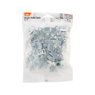 Taskmaster Zinc Double Roller Catch - 4 Pack
