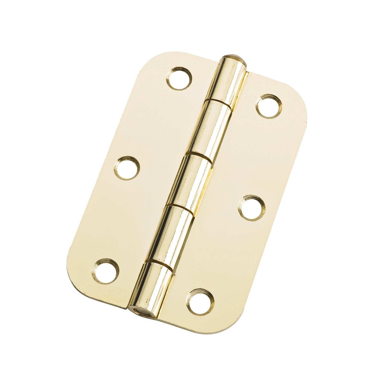 Lane 90 x 58 x 1.6mm Brass Plated Loose Pin Durasmooth Radius Butt Hinge - Image 1 of 1