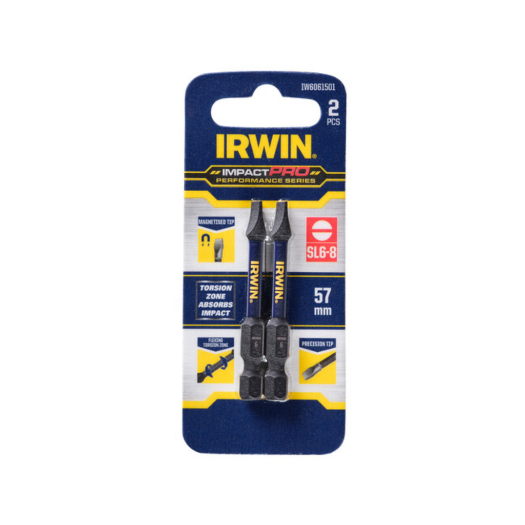 Irwin Impact Pro Performance 57mm SL6-8 - 2 Pack - Image 1 of 2