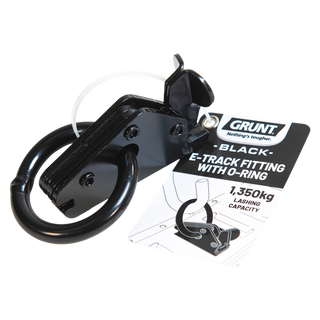 GRUNT 50mm Black O-Ring E-Track Fitting