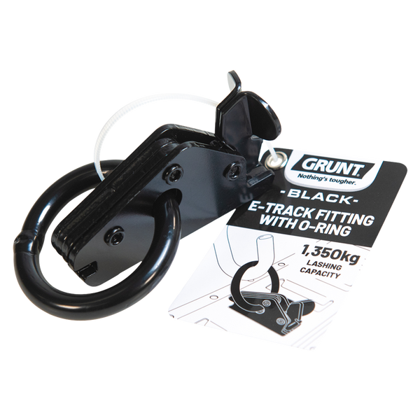 GRUNT 50mm Black O-Ring E-Track Fitting
