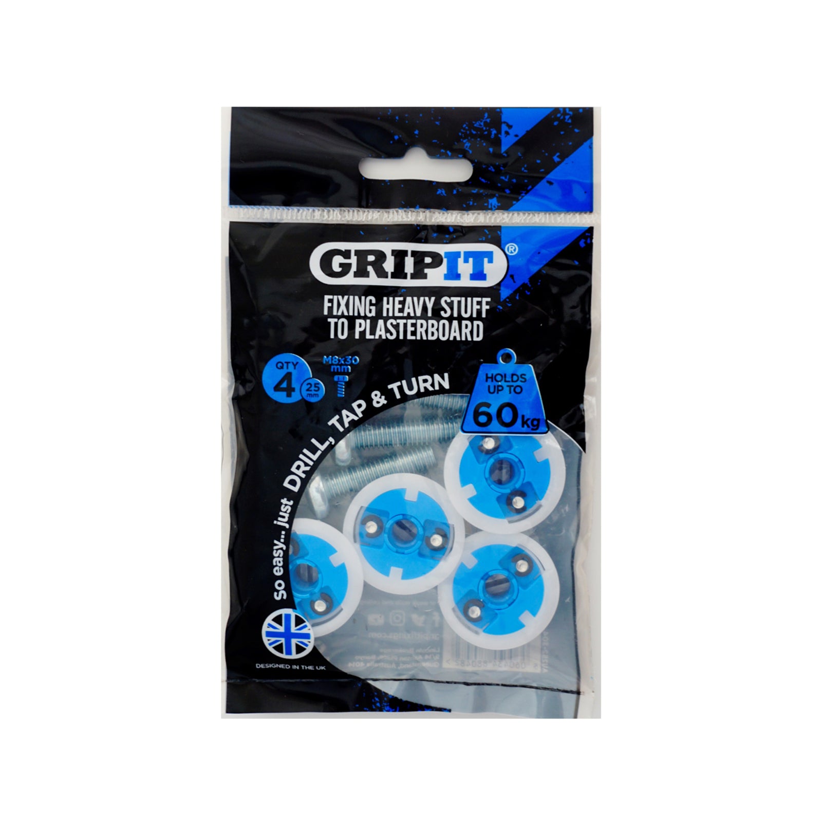 gripit blue 4pk - package