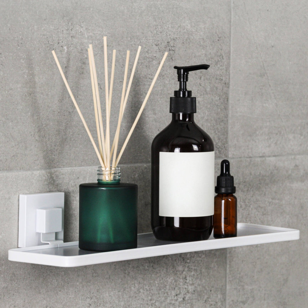 Fusion-Loc Matte White Style Suction Acrylic Shelf - Image 4 of 10