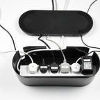 D-Line Small Black Cable Tidy Unit Management Box - Small - Image 5 of 10