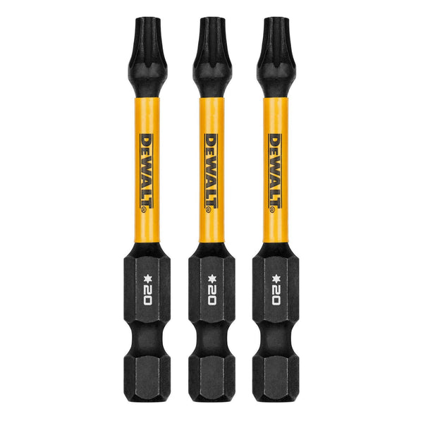 DeWALT FLEXTORQ 57mm TX20 Screwdriver Bit DWAF2TX20IR3 - 3 Pack