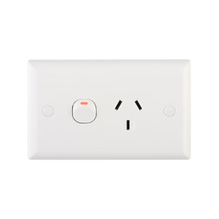 DETA 15Amp Solid Plate Single Power Point