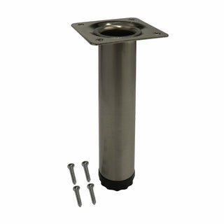 Adoored 30 x 150mm Brushed Nickel Round Leg Furniture