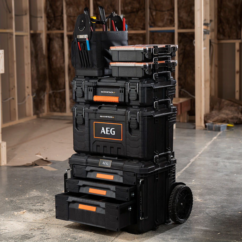 AEG QUICKSTACK 2.0 Half-Size Open Tote Tool Bag - Image 7 of 7