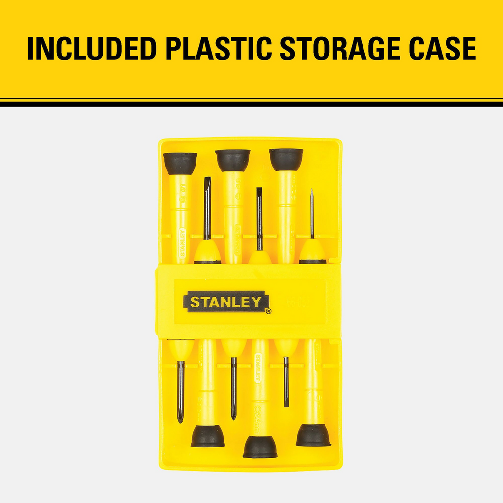 Stanley 6 Piece Precision Screwdriver Set - Image 5 of 7