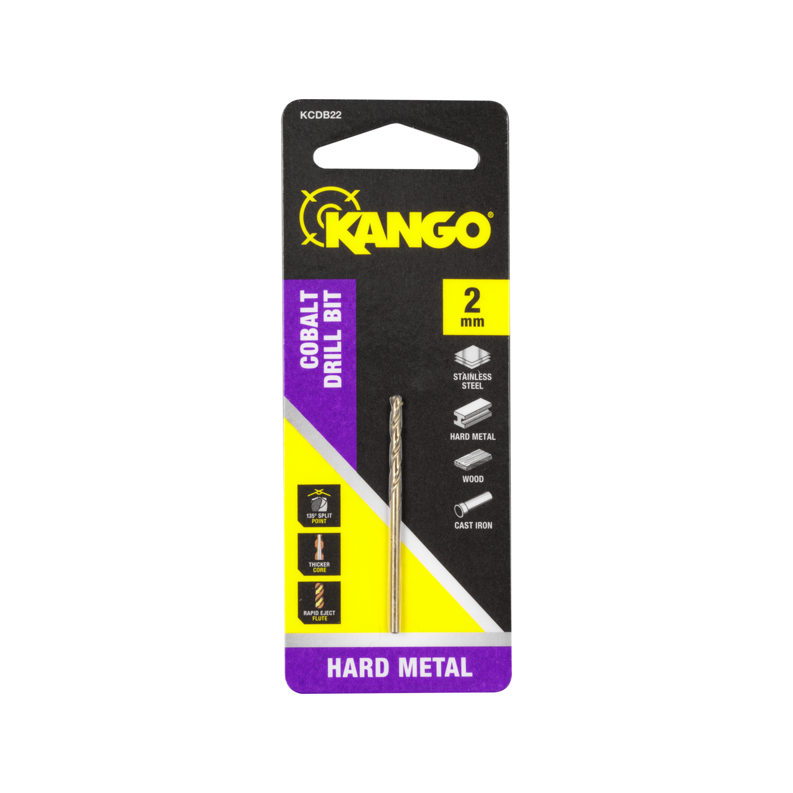 2mm Cobalt Drill Bit Hero