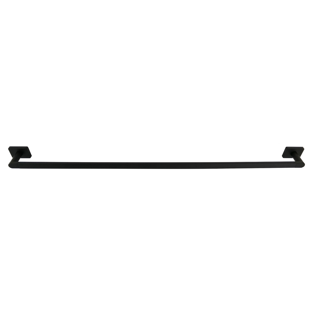 Barelli Rigoni 600mm Matte Black Single Towel Rail - 600mm - Image 4 of 7