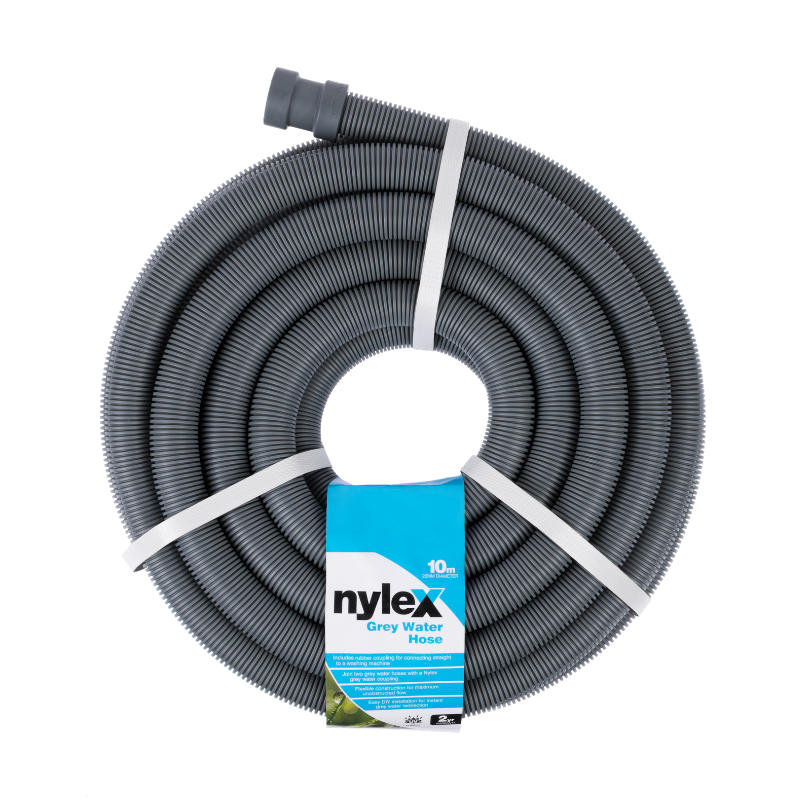 Nylex 22mm x 10m Grey Water Chief Hose - Image 1 of 2